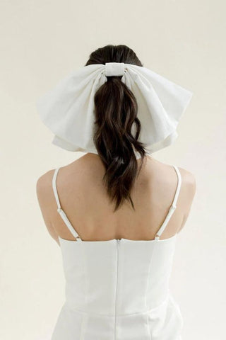 White Bow Bridal Accessories