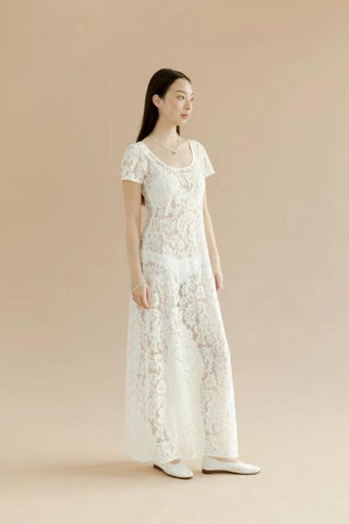 Mimi Lace Dress | Ivory Lanai Lace
