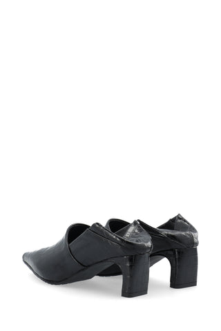 Biarowe Mules | Black Croco