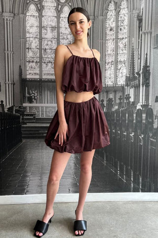 Evans Skirt | Oxblood