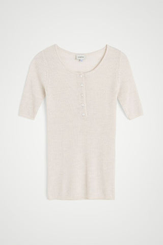 Agnes Knit Blouse | Off White