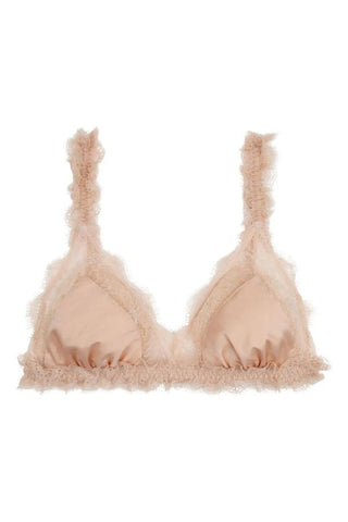 Love Lace Triangle Bralette | Sand
