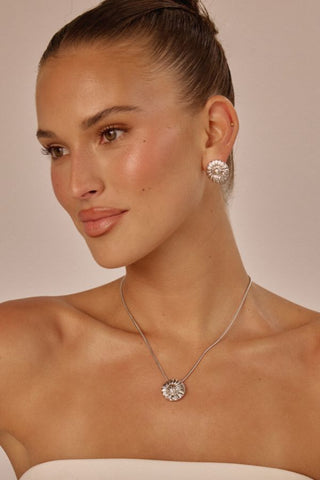 The Sunflower Studs | Silver