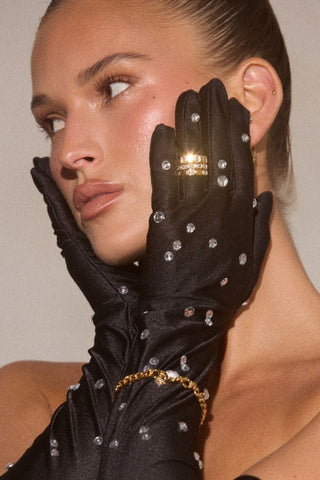 The Pave Oval Link Bracelet | Gold