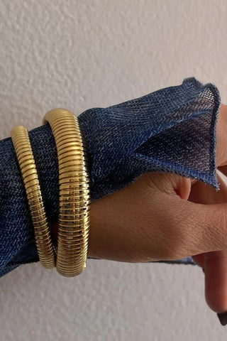 Flex Snake Chain Bracelet | Gold