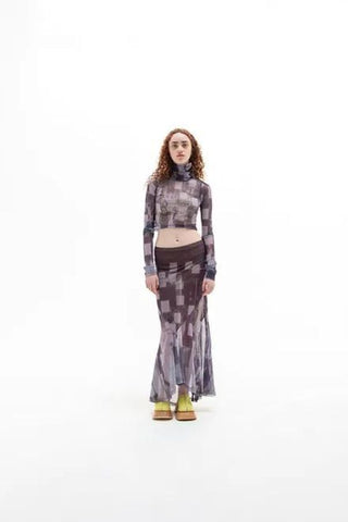 Mesh Turtleneck Top | Sentinel