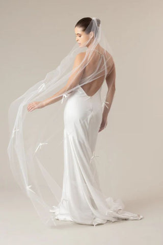 Lazo Satin Bows Veil | Ofrenda