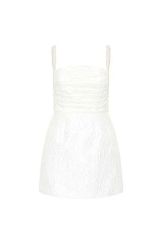 Esther Strap Mini Dress | Ivory