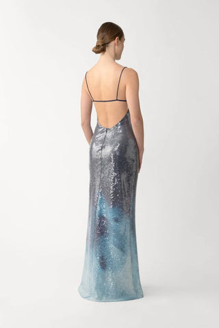 Melrose Sequin Dress | Blue Multi