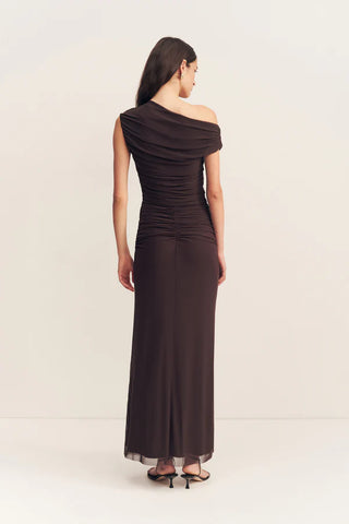 Mira Off Shoulder Maxi Dress | Ganache