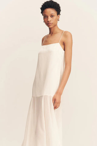 Moraya Dropped Waist Maxi Dress | Ivory