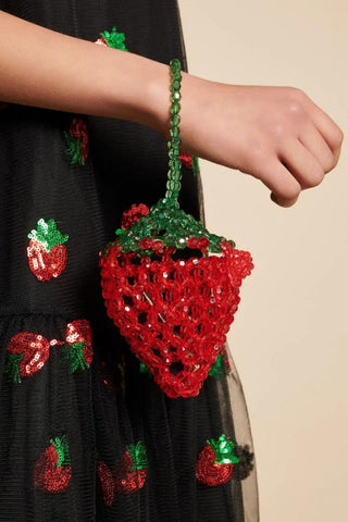 Strawberry Bead Bag | Strawberry Red