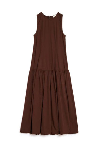 Maryam Midi Dress | Chocolate Brown