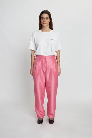 Crispy Pleated Pant | Pink