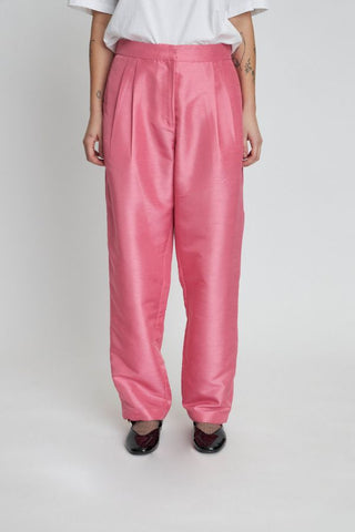 Crispy Pleated Pant | Pink