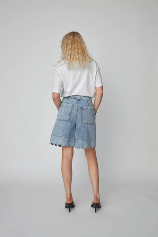 Moon Washed Denim Shorts  | Denim Moon Wash