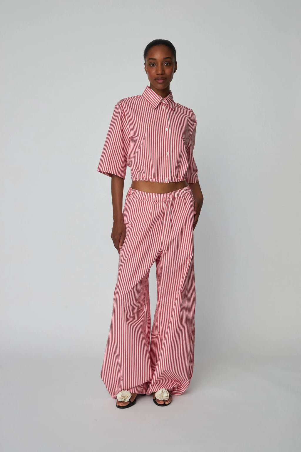 Red Striped Pant Set main image 0