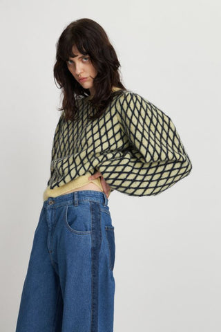 Harlequin Sweater | Lovely Yellow