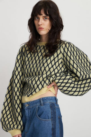 Harlequin Sweater | Lovely Yellow