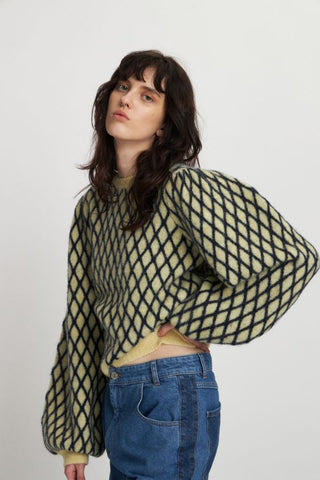 Harlequin Sweater | Lovely Yellow