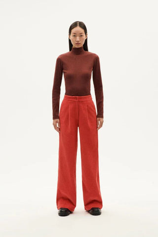 Aine Rib Top | Coffee