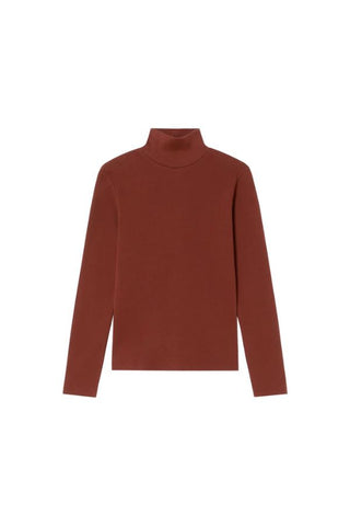 Aine Rib Top | Coffee