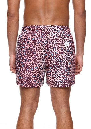 Leopard Mid Length Swim Shorts