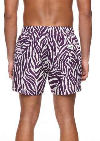 Zebra Mid Length Swim Shorts