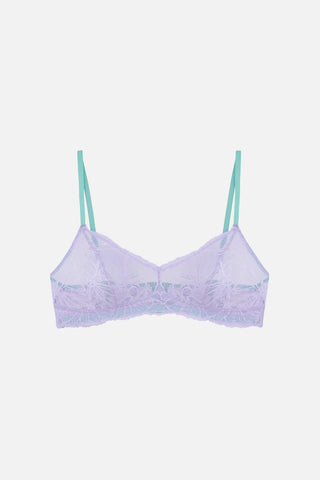 Anais Graphic Lace Soft Bra | Lilac