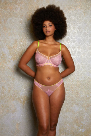 Lotte Lace Underwire Bra | Light Pink