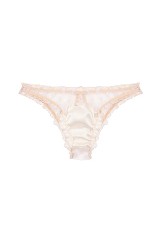 Papillon Ruffled Briefs With Silk