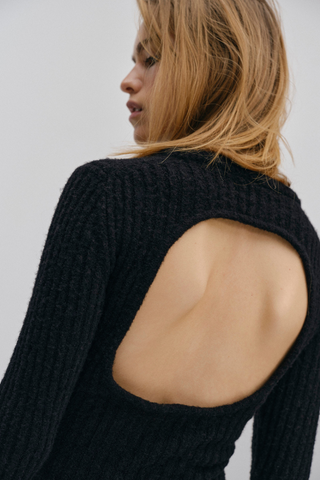 Lima Knit Blouse | Black