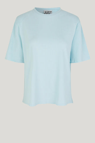 Noble padded tee | Blue glow