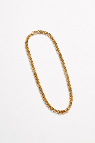 Looking for the perfect gold chain necklace? Look no further. Add Wolf Circus's 14k gold plated rolo link chain necklace to your layering collection. The Camden makes a bold statement and adds to any outfit.