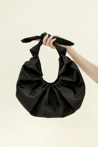 Kimi Croissant Bag | Black Moire