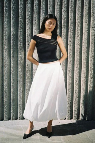 Hart Skirt | White Poplin