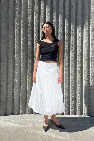 Hart Skirt | White Poplin