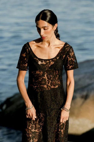 Mimi Lace Dress | Black Lanai Lace