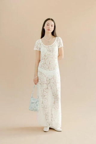 Mimi Lace Dress | Ivory Lanai Lace