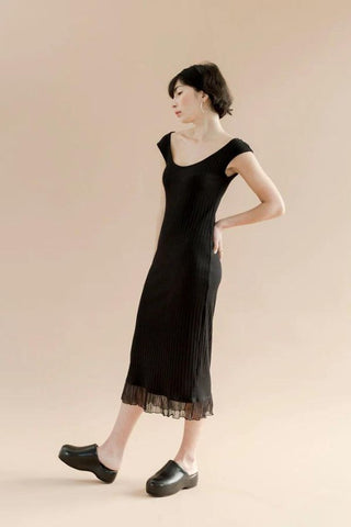 Winona Dress | Black Luna Rib