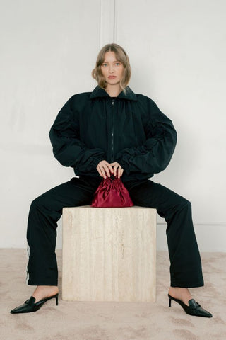 Phoebe Bomber | Black Nylon