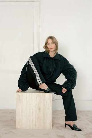 Phoebe Bomber | Black Nylon