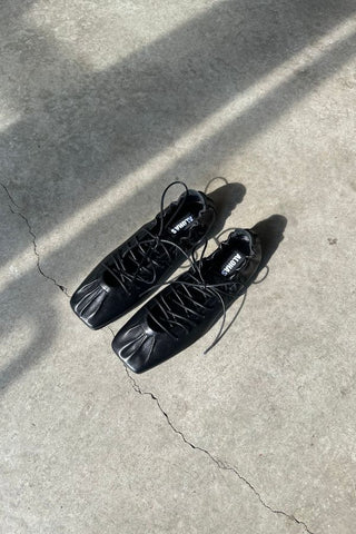 Aureline Leather Ballet Flats | Black