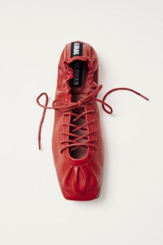 Aureline Leather Ballet Flats | Red