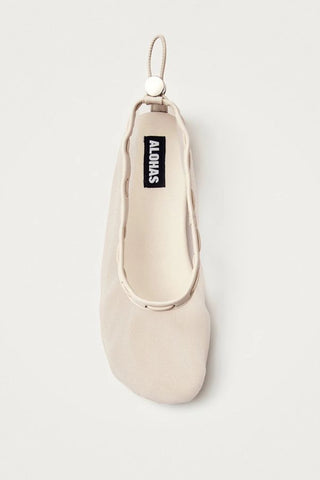 Gill Mesh Ballet Flats | White