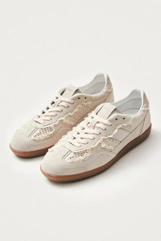 Tb. 490 Crochet Cream Leather Sneakers | Cream Leather