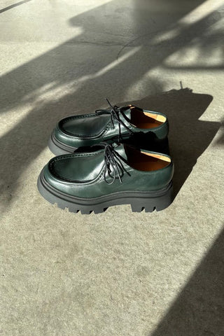 Tycoon Leather Loafers | Jade Green