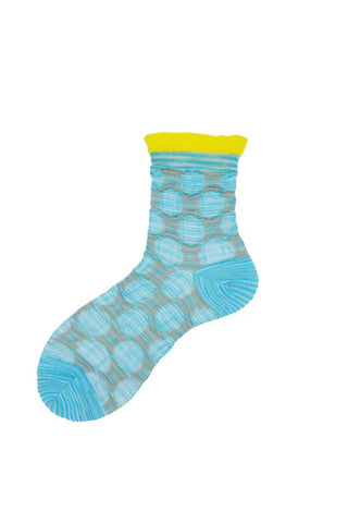 Ilia Bubble Sneaker Sock | Blue/Colour 08
