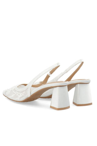Biamaralyn Lace Beaded Slingback