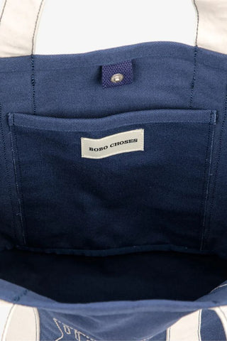 Lucky Fish Canvas Bag | Navy Blue